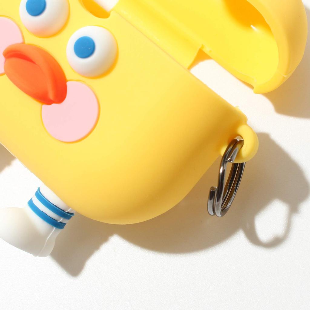 Cute AirPods Pro Case with Toasted Duck Shockproof and Protective Soft Silicone Brunch Brother Figure, Cover, (Burnt Toast)