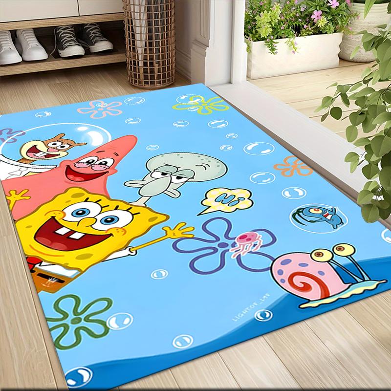 Spongebob Friends Carpet Rug Soft Washable Antislip Home Living Room Sofa Mats Personalized Christmas Rug