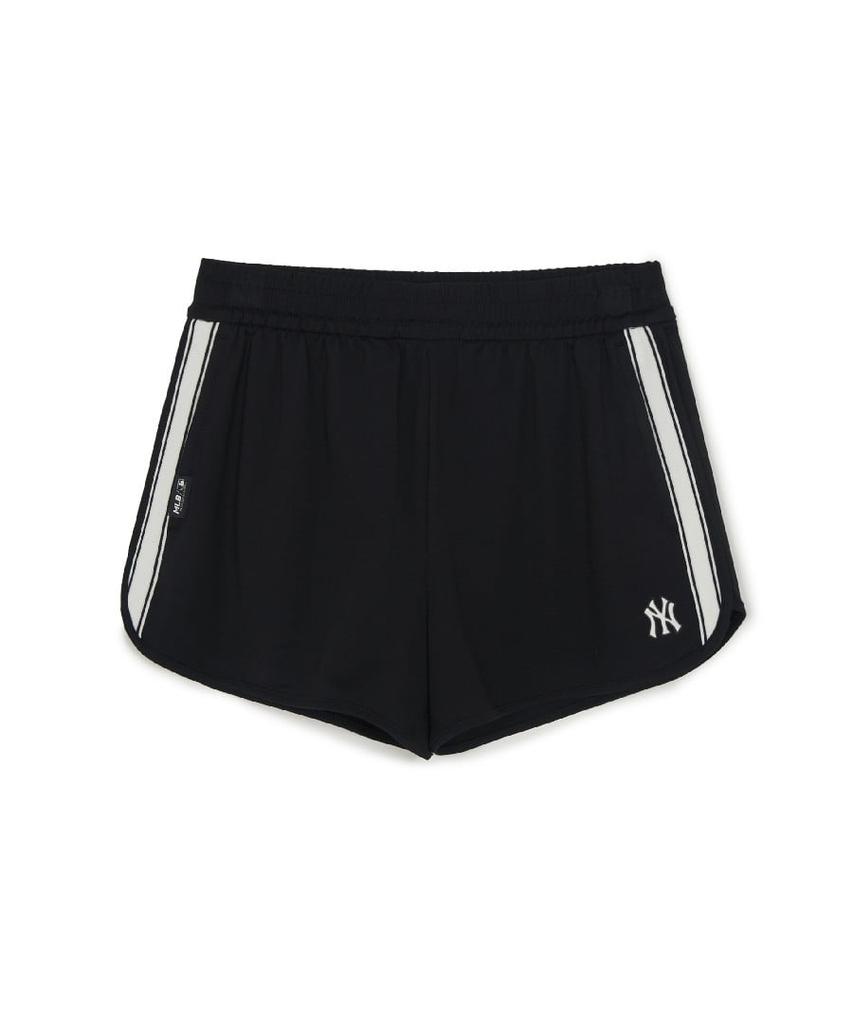 Emelbi Women'S Basic Small Logo Track Dolphin Pants Ny (Black)