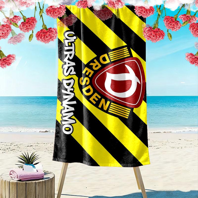 SGD FC Print Beach Towel, Large Soft Quick Dry Towel for Beach Camping Swimming