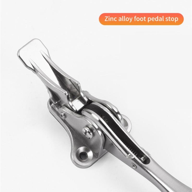 Metal Doorstop Heavy Duty Adjustable Kickdown Door Stop Door Holder with Nonslip Rubber Tip Easy to Set Down and Release