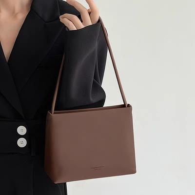 New PU Leather Women's Shoulder Bags Fashion Small Solid Color Square Underarm Bags Leisure Female Hand-held Handbags