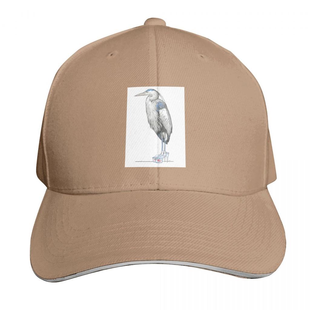 Great Blue Heron In Aquarium Platform Heels Baseball Cap Hats for Unisex Luxury Unisex Cap Golf Hat Unisex New Hat Women Unisexs