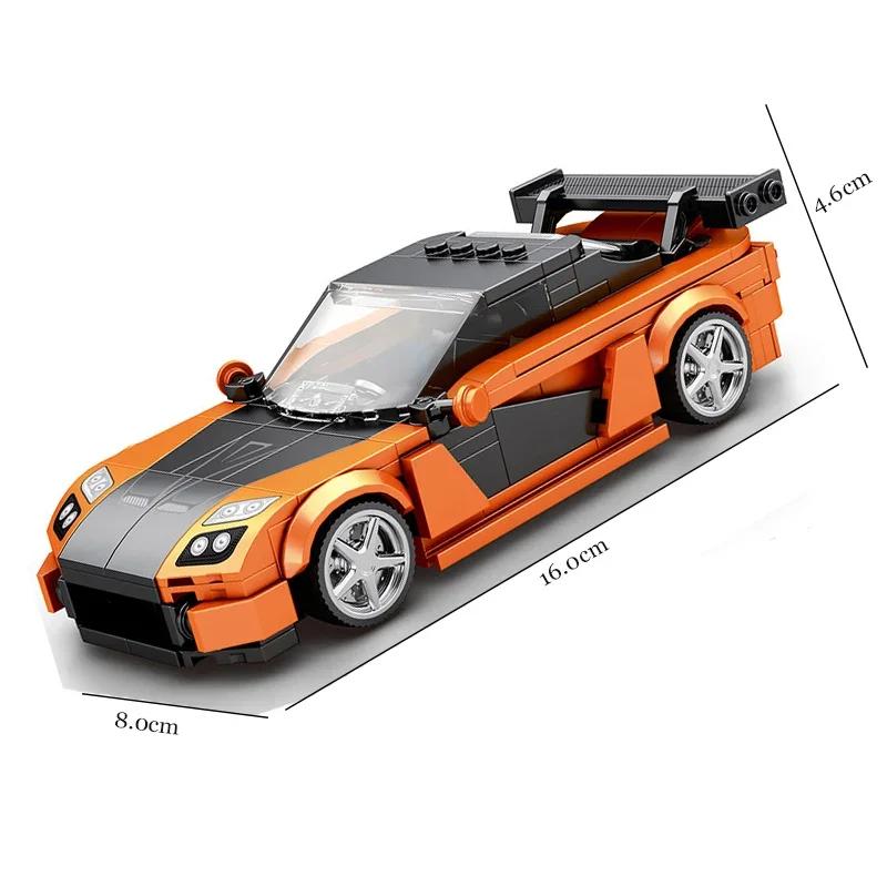 Speed Car Series Vehicle Building Blocks Supercar Set Racing Sports Car Classic MOC Model Bricks DIY Toy Kid Holiday Gifts