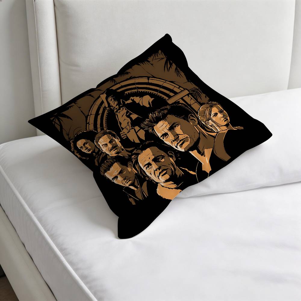 Sic Parvis MMagna Uncharted Square Pillow Case Soft Decorative Throw Pillow Cover for Home Sofa Bed