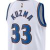 Nike Digital Alphanumeric Print Round Neck Basketball Jersey Fan Version 2022/23 Season Washington Wizards Kyle Kuzma Men Tops White DO9454-101