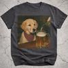 Golden Retriever trinkt Bier Shirt, Lustiges Hundememe T-Shirt, Bierliebhaber Geschenk, Golden Retriever Besitzer Vintage Tee, Albernes Scherzshirt