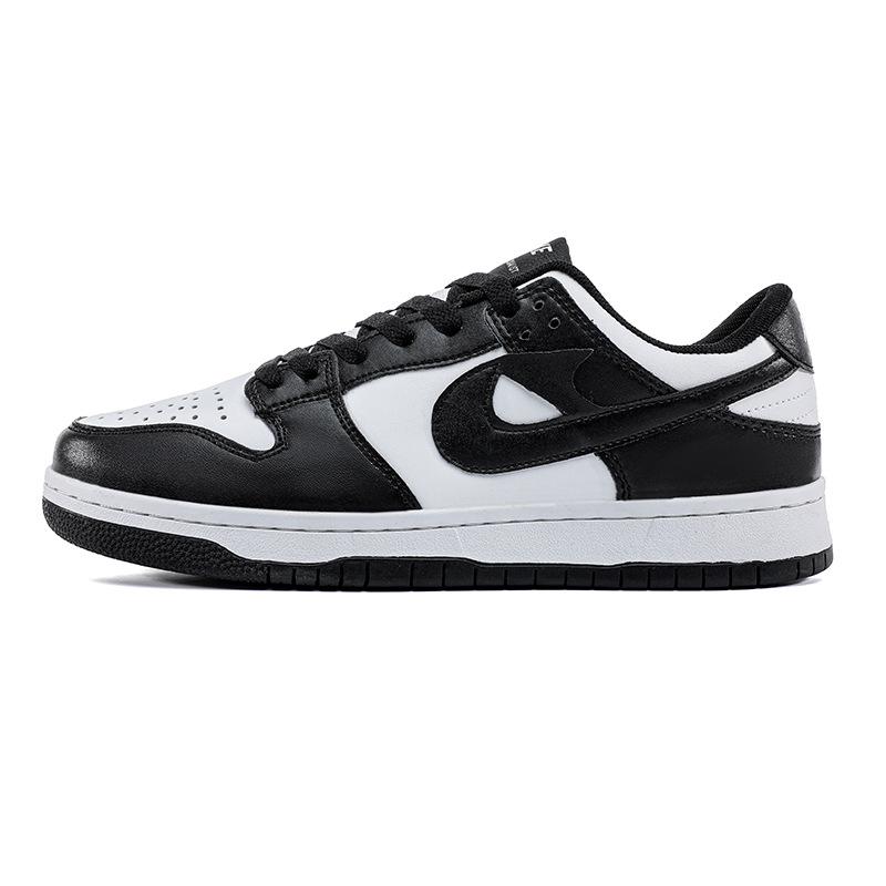 Low-top black and white panda men`s