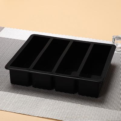 1Pc 4 Grid Lange Streifen Silikon Eiswürfel Platz Tray Mold Diy Cube Eisform