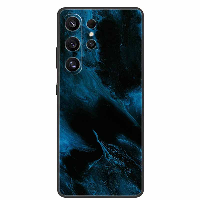 Phone Case For Samsung Galaxy S26 Ultra Colorful Painted Soft Silicone Bumper for Samsung S26 Ultra Case Marble Shockproof Cover