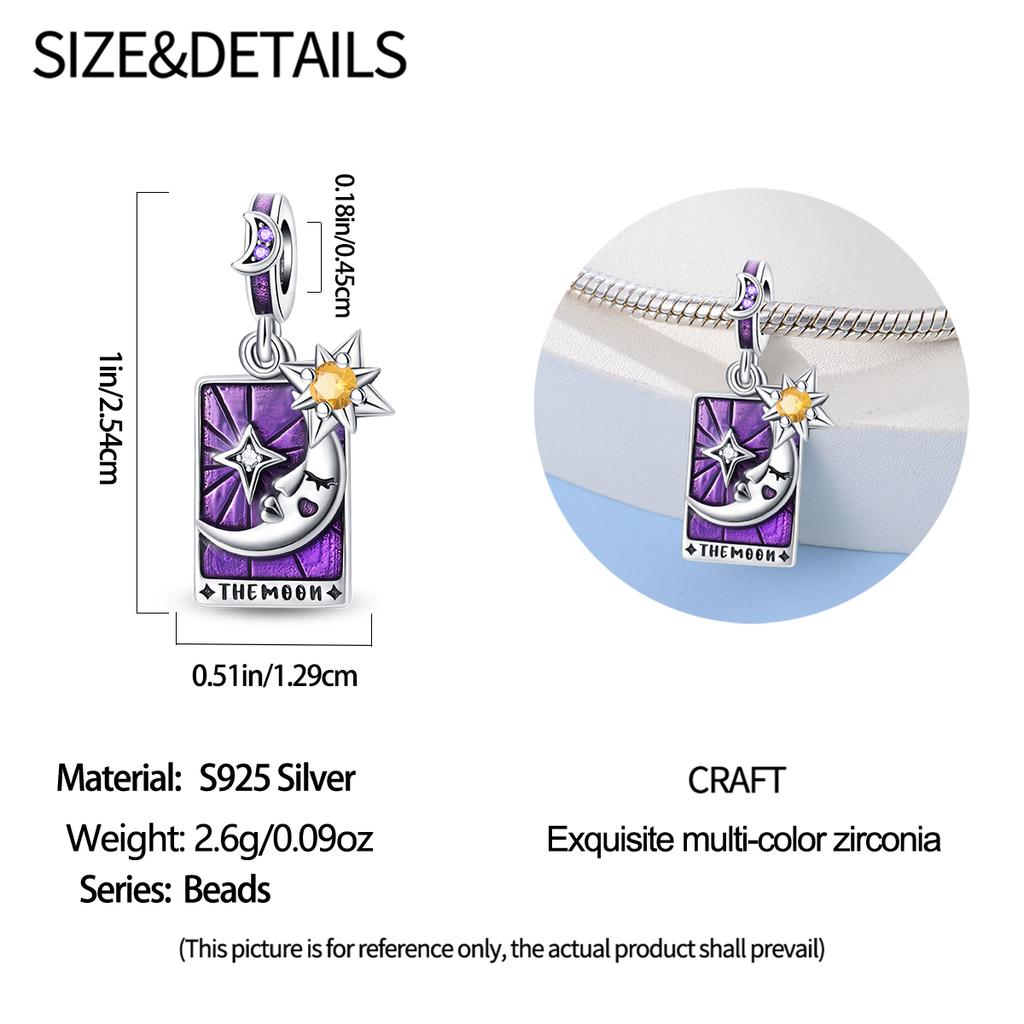 Copper Exquisite Tarot Cards Bracelet Pendants Blood Red Fire Snake Rose Charms Beads Diy Jewelry For Women