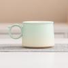 High-end Coffee Cup Gradual Change Exquisite Ceramic Cup and Saucer Set High Value Mug Light Luxury Design Gift