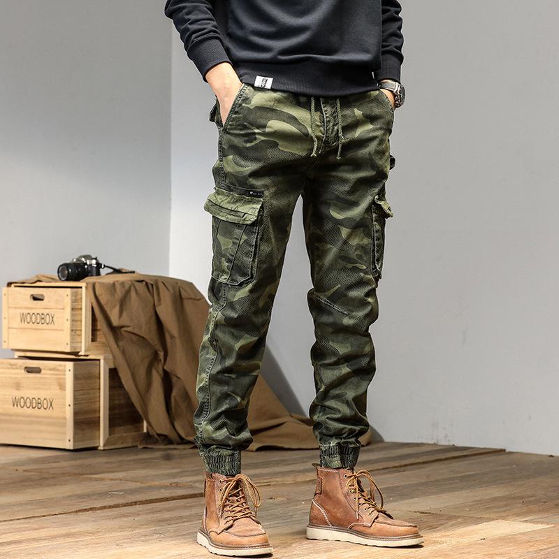 Functional Overalls Men's Casual Loose Camouflage Pants Straight Trendy Brand Trousers Men's High-end Men's Clothing