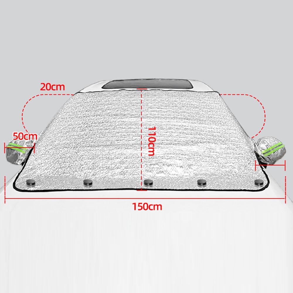 59x43" Car Windshield Cover Protector Sun Shade Winter Snow Ice Dust Frost Guard