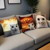 Cushion Cover Comfortable Soft Cat Funny Pillow Case for Sofa Meme Living Room Home Office Decor and Protective Covers