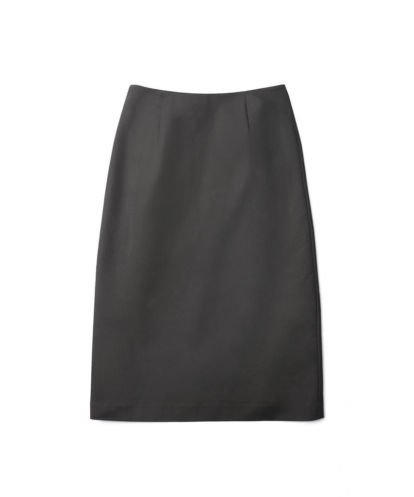TTUDEMENT Stud Long Skirt_Charcoal