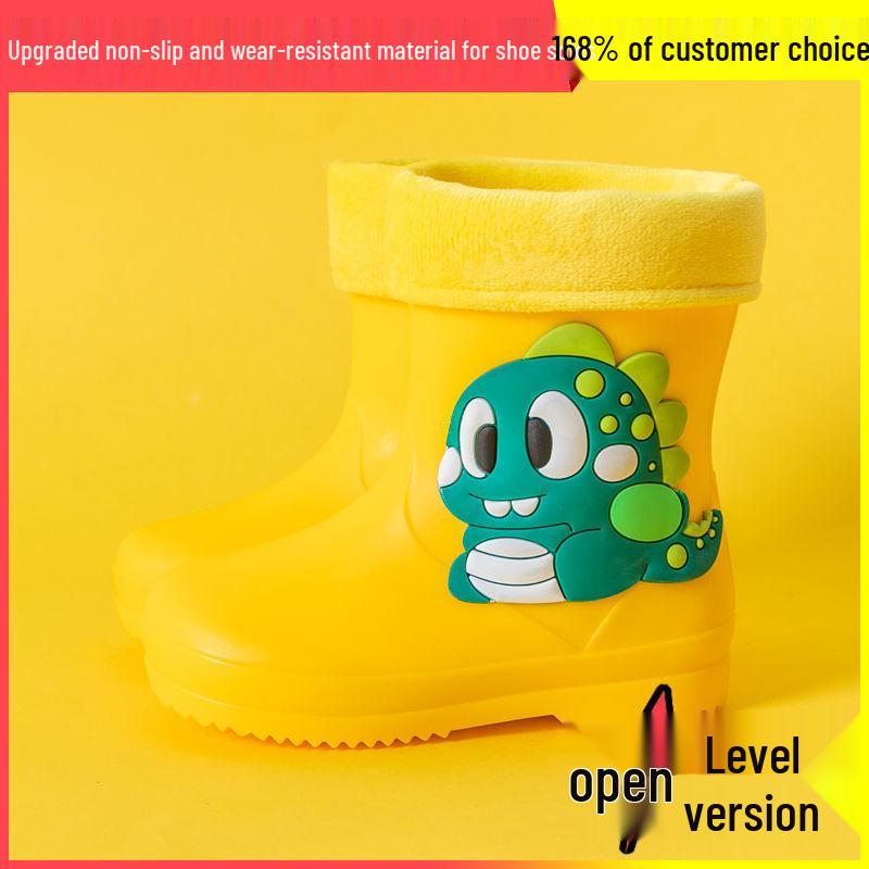 Cartoon Baby Non-Slip Waterproof Rubber Rain Boots - Cute Toddler Shoes