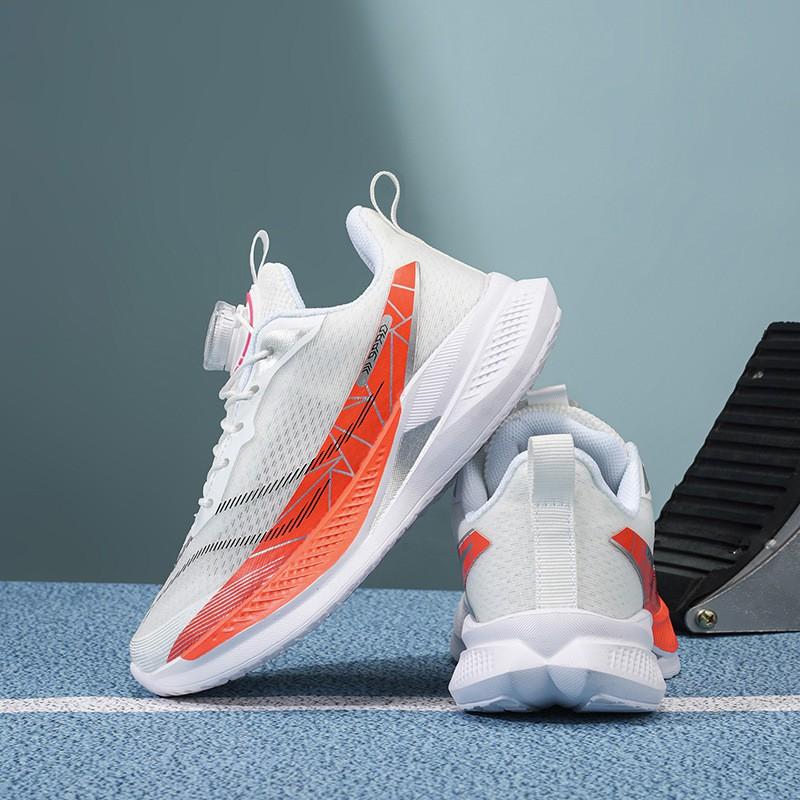 Youth style shoes Boys Basketball Running Shoes With Rotating Buckle Mesh Upper Lightweight Breathable Sport Sneakers Kids