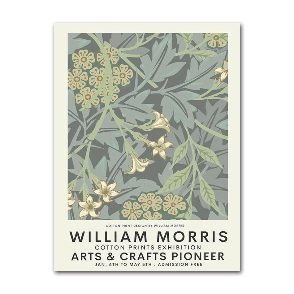William Morris Museum Ausstellungsgalerie Wandkunst Leinwandbild Nordische Poster und Drucke Wandbilder für Wohnzimmerdekoration