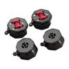 4Pcs 360 Degree Rotation Sticky Pulley Adhesive Casters Wheel with Brake Appliance Rollers Small Appliance Sliders