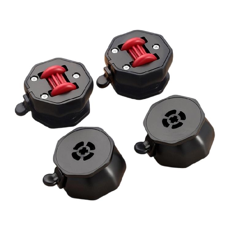 4Pcs 360 Degree Rotation Sticky Pulley Adhesive Casters Wheel with Brake Appliance Rollers Small Appliance Sliders
