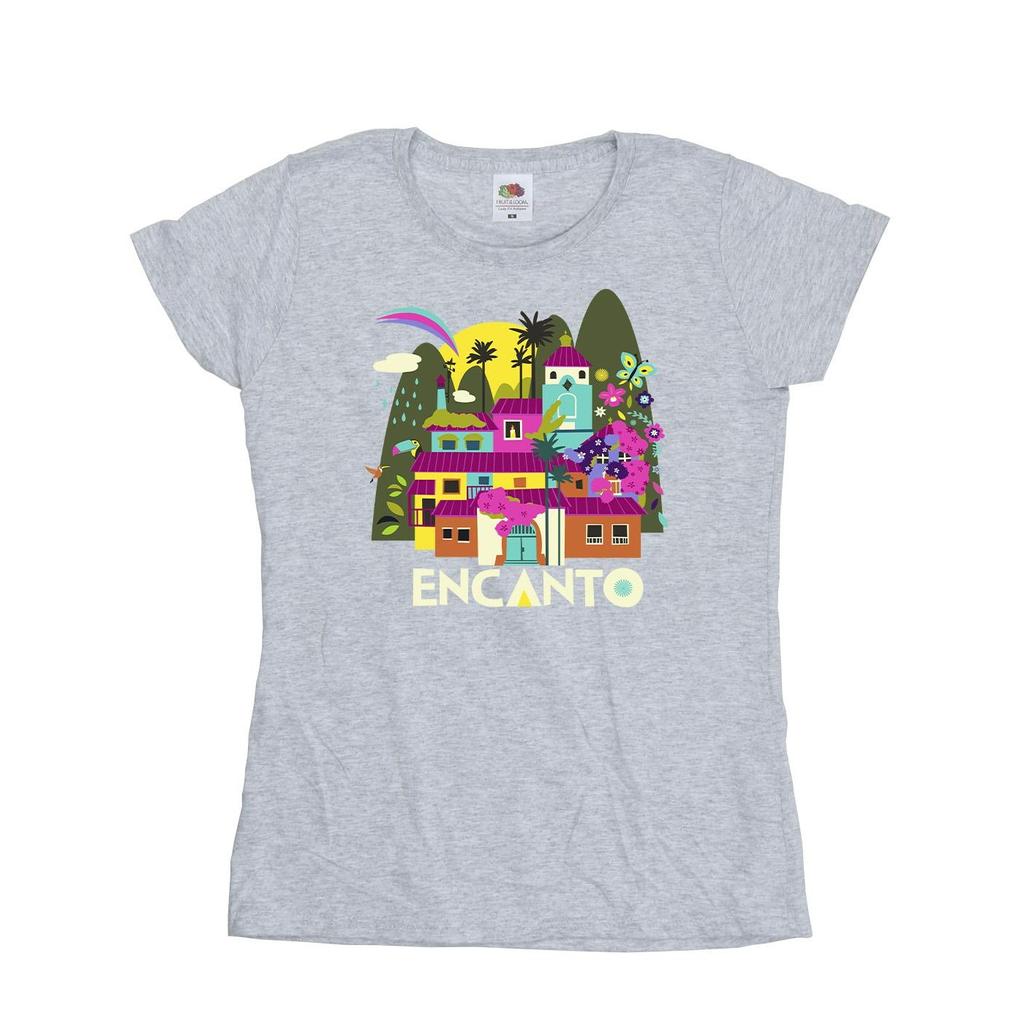 Disney T-shirt in Cotone Encanto Molte Case da Donna