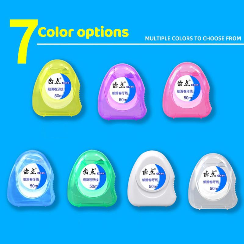5Pcs Dental Floss Toothpicks Mint Flavored Easy To Use Remove Food Particles for Oral Care Travel