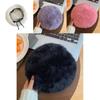 Chic Brown Rabbit Fur Beret For Women Trendy And Cozy Winter Artist Cap