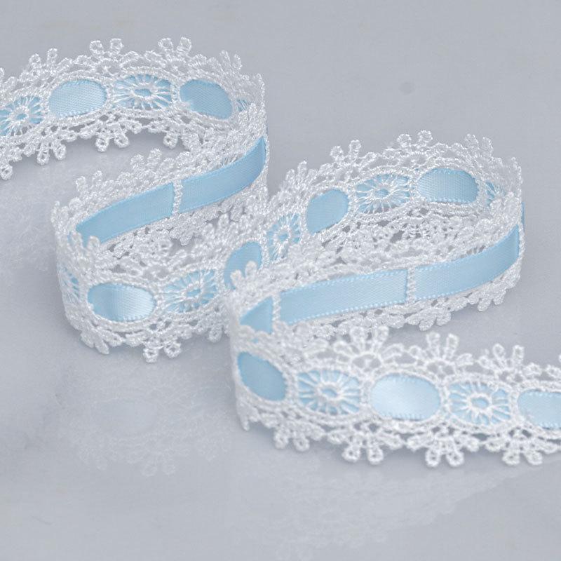 Pachet elegant de carduri handmade cu panglică din dantelă ajurată față-verso, accesorii pentru rochii din dantelă solubilă în apă, accesorii vestimentare, panglici pentru realizarea de articole de artizanat