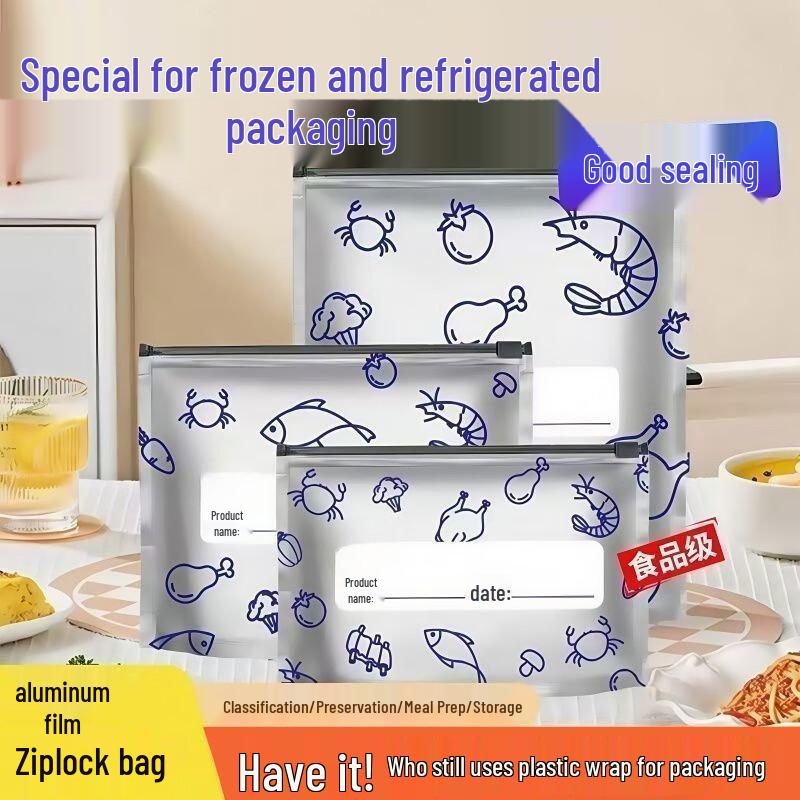 Fromutu Resealable Aluminum Foil Freezer Bags 20 Count
