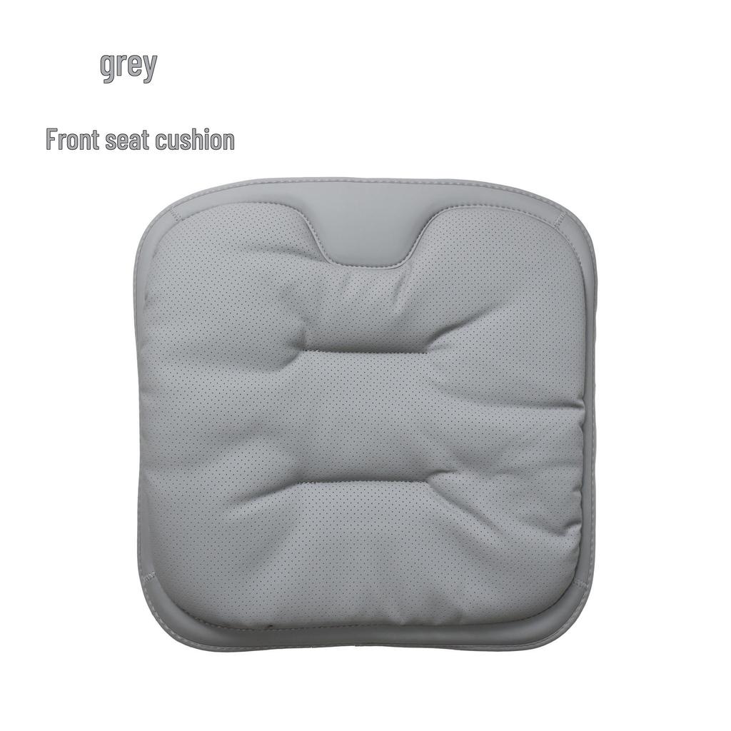 Universal Nappa Leather Car Seat Cushion for Mercedes-Benz/BMW - All Seasons, Single Piece Cover