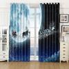 Christmas Window Curtains Decor For Home Bedroom Kitchen Living Room Christmas Ornament Xmas Gifts Navidad Natal New Year