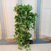 Artificial Maple Leaves Simulation Vine Silk Fall Hand Craft Wall Hanging Decor
