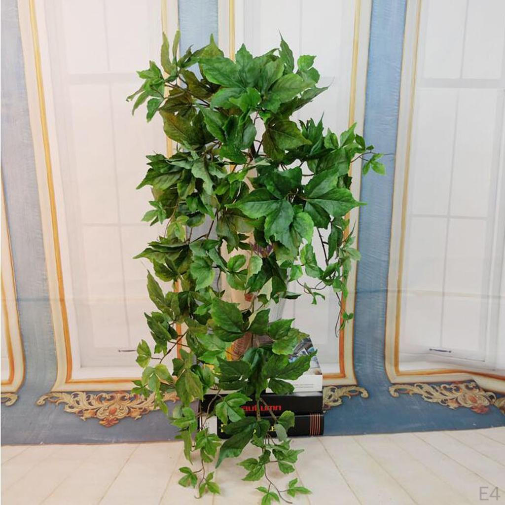 Artificial Maple Leaves Simulation Vine Silk Fall Hand Craft Wall Hanging Decor