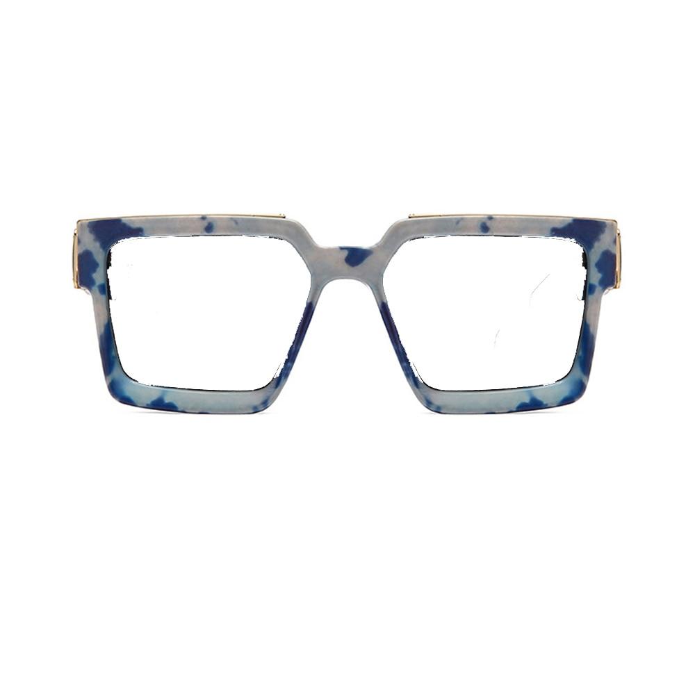 White Blue Ceramic Color Rectangular Outdoor Trend Square Photochromic Progressive Multifocal Reading Glasses +0.75 To +4