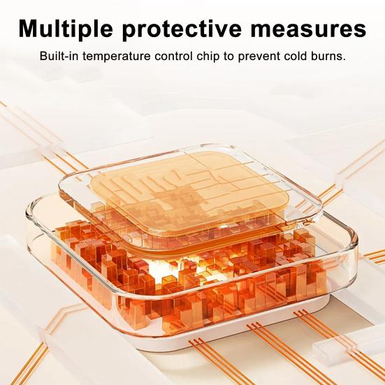 Portable Period Heating Pad Rechargeable Belt with LED Display 6 Temp & Vibration Modes Cramp Relief Massage Pad for Women