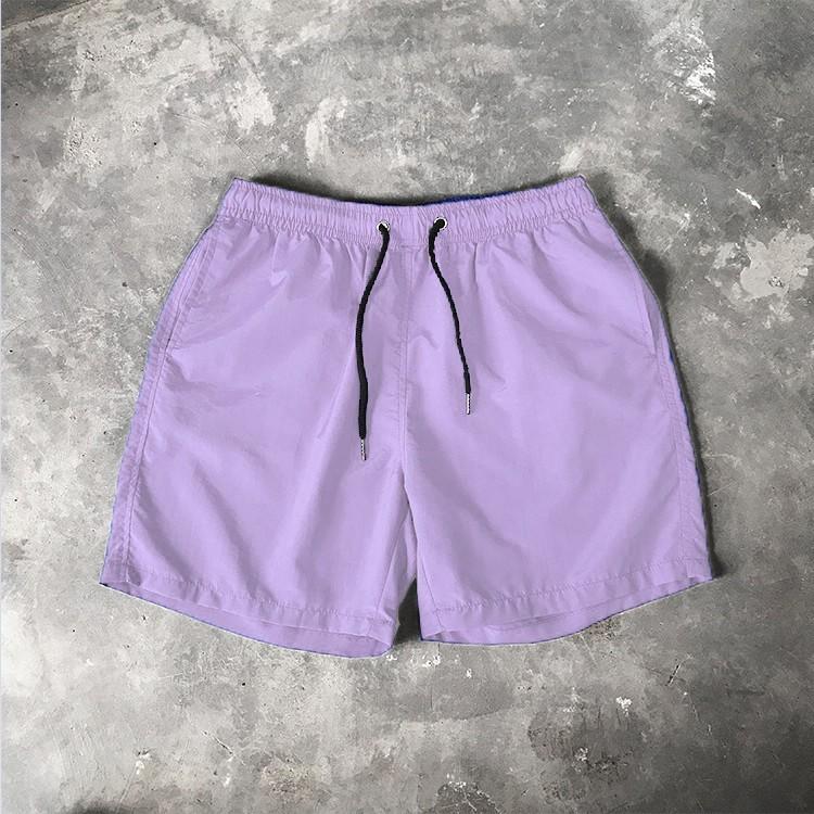 Men's Casual Shorts Solid Color Simple Waterproof Beach Shorts Men’s Pants