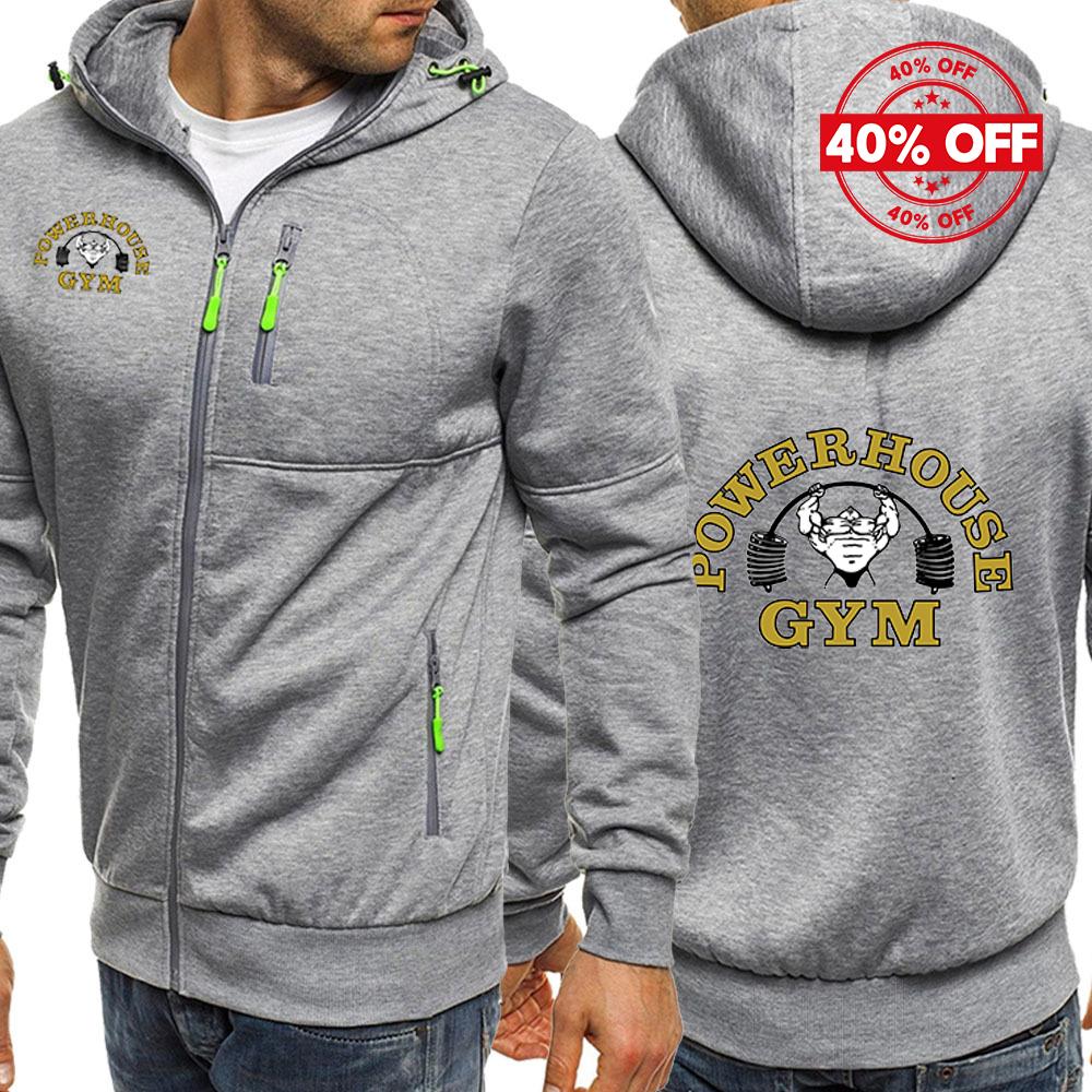 2026 Unisex Hoodies Hooded Spring Autumn Man's Jacket Long Sleeve Zipper Design Powerhouse Gym Logo Logo Print Slim Fit Casual Coat