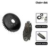 Kit de Suporte de Montagem do Conjunto do Motor de Roda Dentada Traseira de 44 Dentes para Bicicleta Motorizada 49cc 66cc 80cc Roda Dentada Traseira