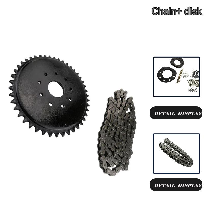 Kit de Suporte de Montagem do Conjunto do Motor de Roda Dentada Traseira de 44 Dentes para Bicicleta Motorizada 49cc 66cc 80cc Roda Dentada Traseira
