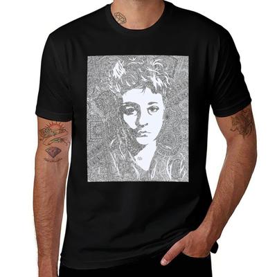 Pattern Portrait Tshirt Summer Fashion Casual Tee Shirt