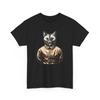 Cool Adult T Shirt Retro Style Cat Horror Movie Costume Serial Killer Halloween