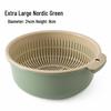Extra Large Double-Layer Drain Basket for Kitchen & Vegetables