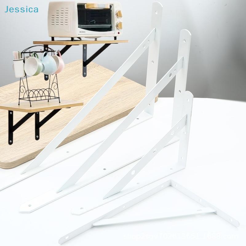 Heavy-Duty Black Metal Shelf Brackets – Wall-Mounted L-Shaped Supports For Floating Shelves In Kitchenliving Room Storage