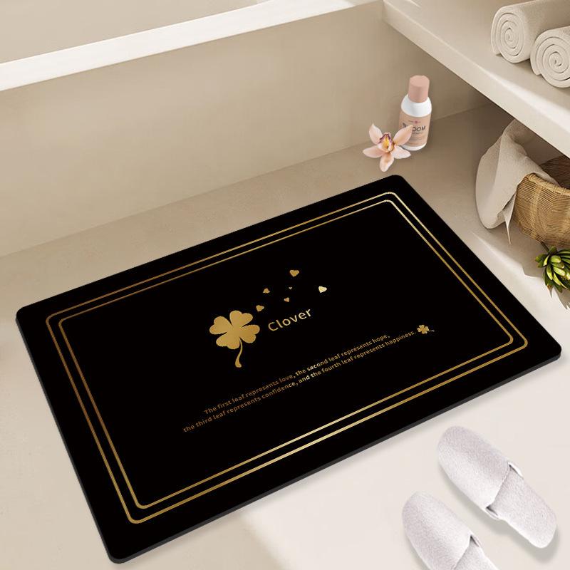 

Диатомовый коврик для грязи, входная дверь, грязная ванная комната, нескользящий коврик, простой бытовой туалет, впитывающий быстросохнущий коврик 40 * 60cm