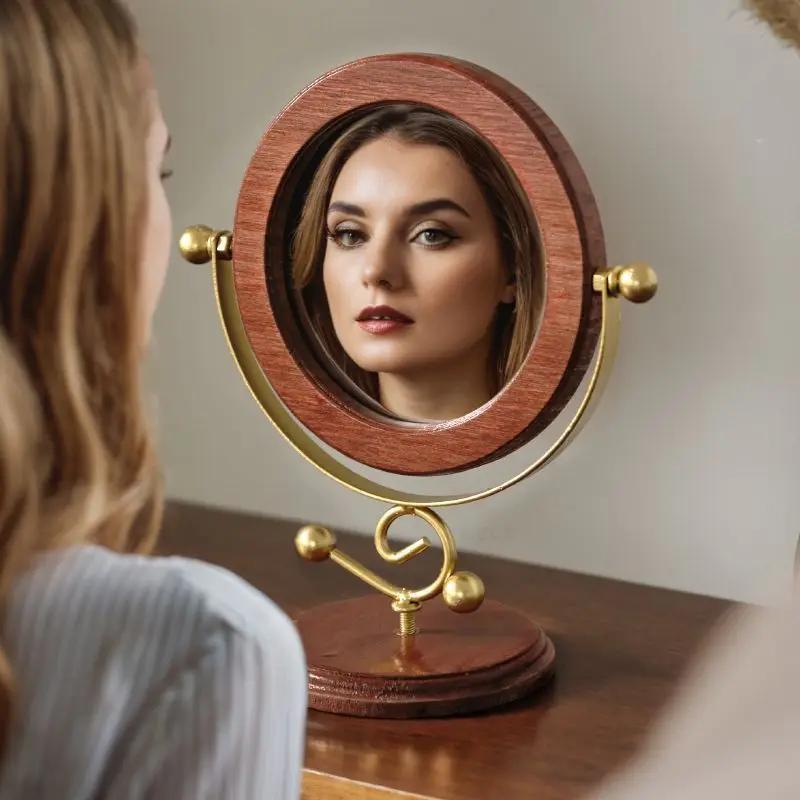 European minimalist style makeup mirror, vertical rotating bedroom makeup mirror, household vertical mirror