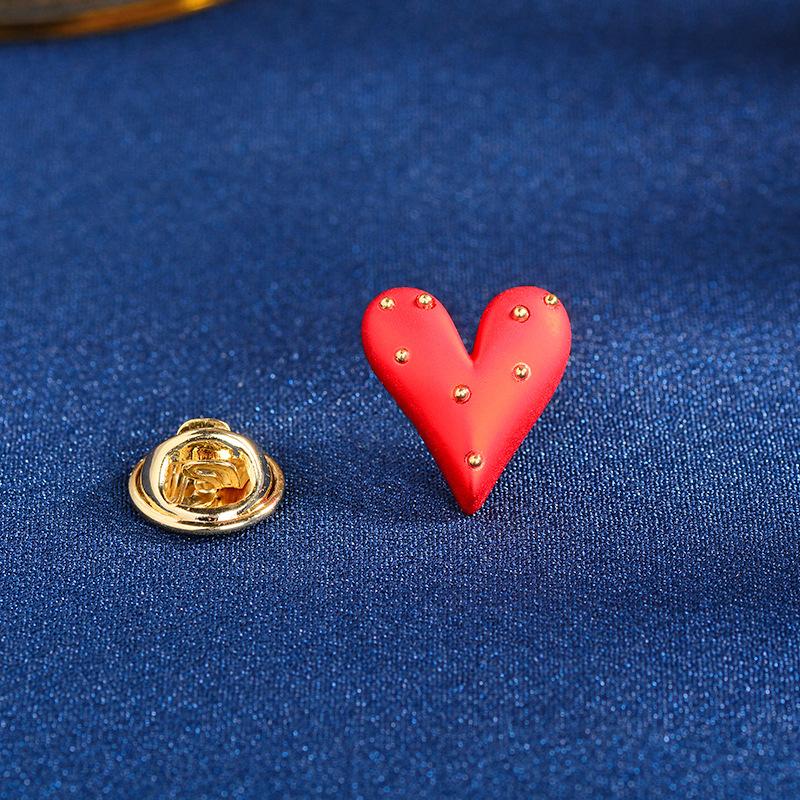 Heart Shaped Brooch For Women And Girls Cute Pin Jewelry For Jacket Shirt Accessorize Daily Or 2pcs