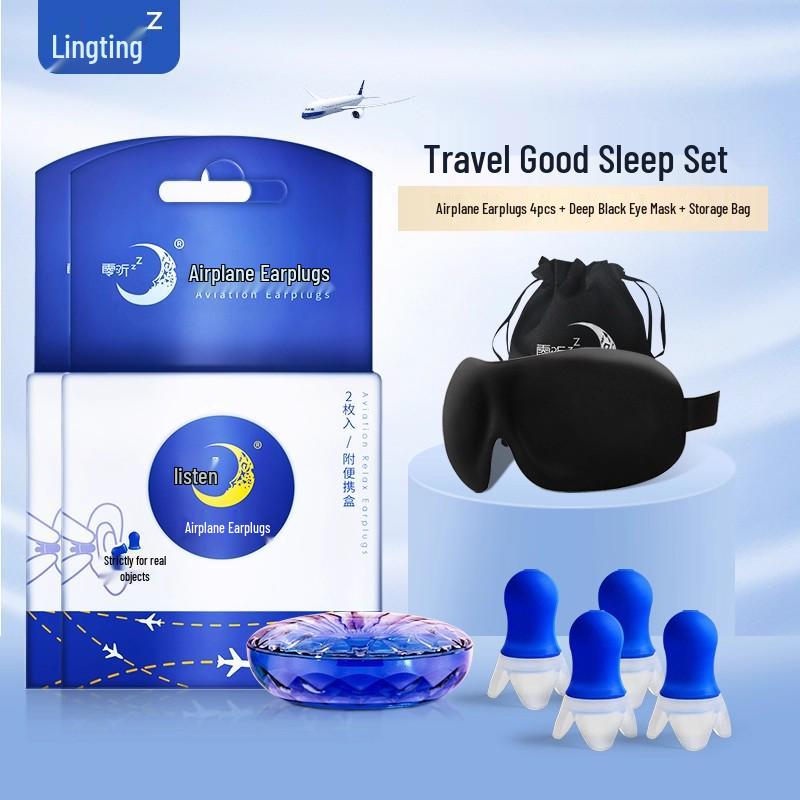 Lingting Noise-Canceling Airplane Earplugs: Pressure-Reducing Soundproofing for Men, Women, and Children