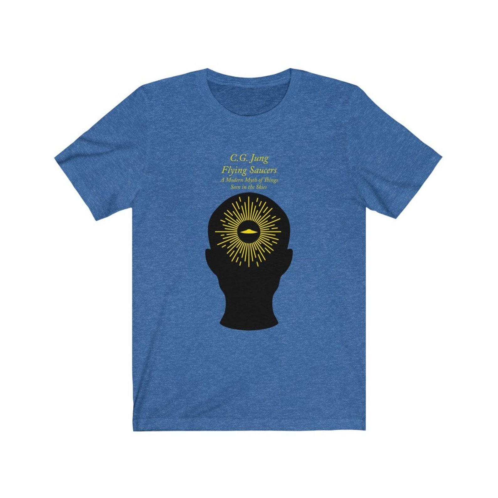 Carl Jung Flying Saucers Psychology Mythology Philosophy T-shirt 4XL
