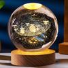 USB-beleuchtete Kristallkugel 3D-Innengravur Kreatives Geschenk Schreibtischornament Kristallkugel Nachtlicht